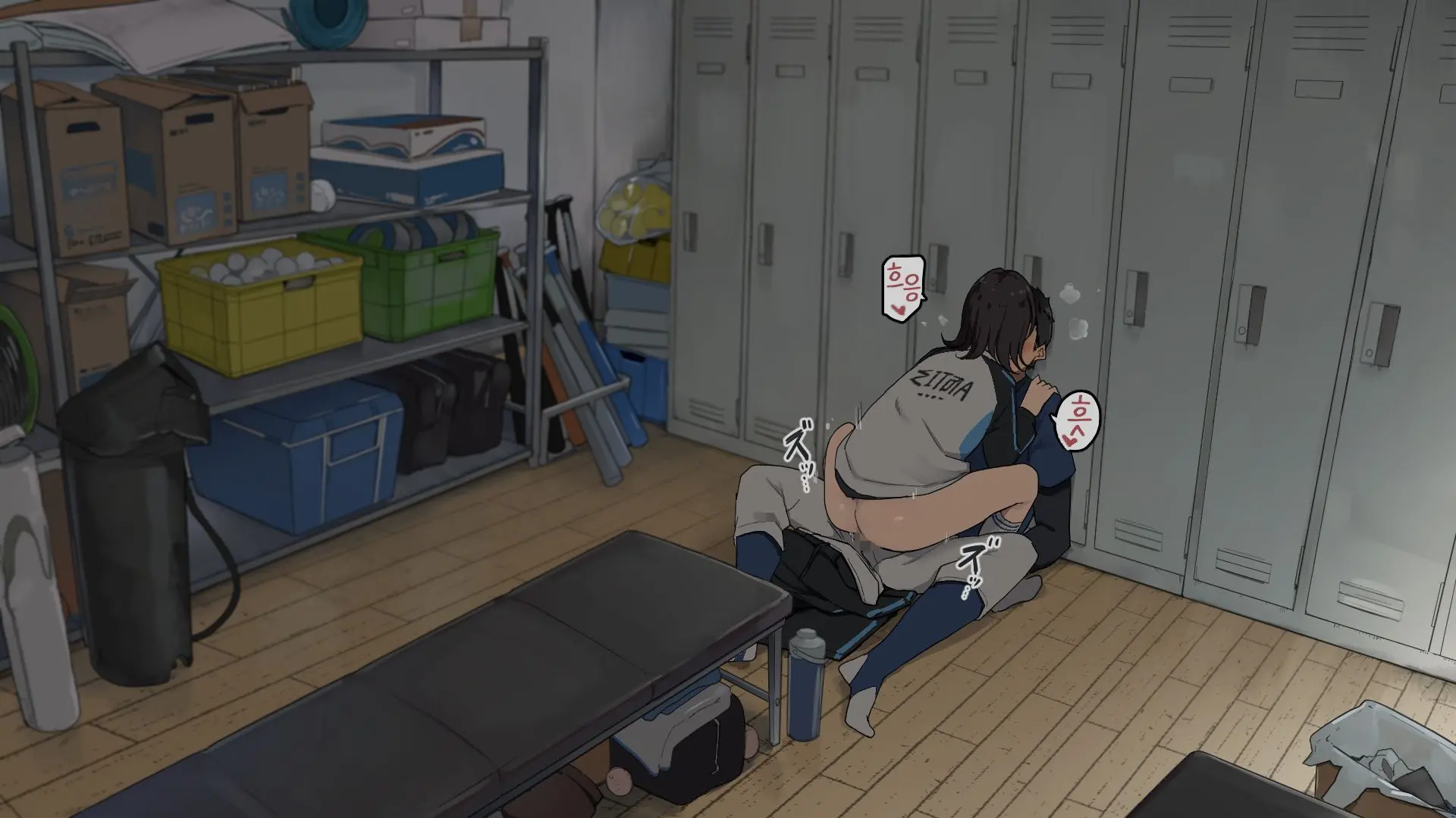 Tsukiatteru Senpai Joshi Manager Ni Bushitsu De Nuite Morau | 사귀는 선배 여자 매니저에게 부실에서 빼달라고 하기